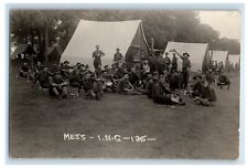 Soldier's Camping Cooking Mess I.N.G. Indiana IN RPPC Photo Unposted Postcard picture