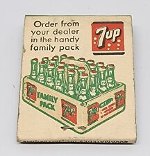 Vintage 7up Matchbook Fresh Up Family Pack Ad picture