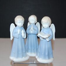 Set of 3 Christmas Blue Angels ~ Bible Praying Candle ~ Japan picture