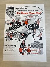 Kleenex Tissue Arthur Godrey Cartoon Vintage 1953 Print Ad Life Magazine picture