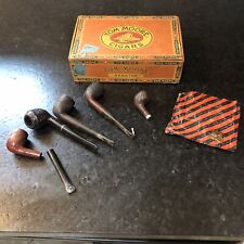 Tom Moore - Senator - Claro - Cigar Box EMPTY with old pipes recieve all in pic picture