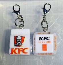 2 Pc KFC Chicken Charm Zipper Pulls & Keychain Add On Clips picture