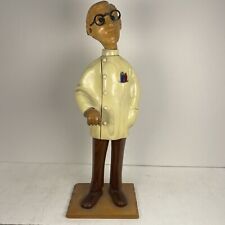 Vintage ROMER Hand Carved Wood DOCTOR Chief of Staff - Missing Stethoscope picture