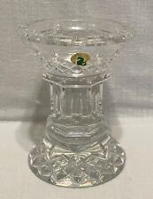 Waterford Lead Crystal Pillar Candle Holder Lismore Ireland 5 1/2