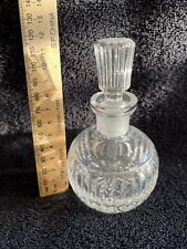Vintage Lismore Cut Round Perfume Crystal Glass Bottle by WATERFORD picture