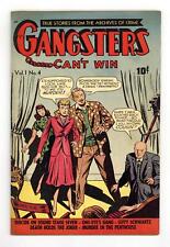 Gangsters Can't Win #4 VG+ 4.5 1948 picture