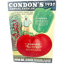Vintage Garden Catalog 1937 Condons Annual Seed Plant Agricultural Advertising picture