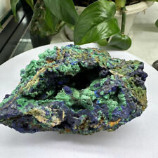 389g Natural Azurite Quartz Crystal Energy mineral specimen Reiki Healing Decor picture