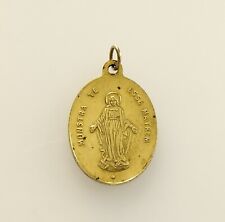Mama-Estelle Antique Medal Delicate Virgin Children de Marie Metal picture
