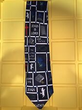 Tie; JESUS IS LORD, JOHN 3:16, THE ALPHA & THE OMEGA, GOD FATHER picture