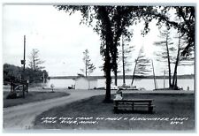 1972 Lake View Camp On Mule & Blackwater Lakes Pine River MN RPPC Photo Postcard picture