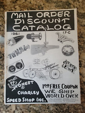 Honest Charley Speed Shop 1961 Auto Parts Mail Order Discount Catalog #17-C RARE picture