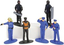 U.S. Toy Police Figures, Blue / Black, 2.5