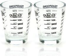 Espresso Shot Glasses (2 pack, 30ml) Liquid Heavy Glass Measuring cup picture
