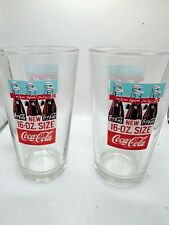 1955 Vintage Pair 16 Oz. Coca-Cola/Coke Glasses - 