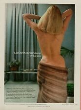 1969 Emba Mink Breeders Stamp on the Skin Naked Blonde Model Vintage Print Ad picture