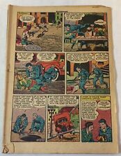 1951 coverless BLACKHAWK #43 ~ missing first wrap and centerfold picture
