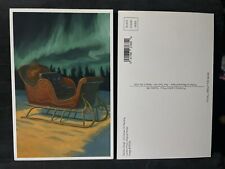 Lantern Press Postcard Christmas Santa’s Sleigh picture