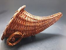 wicker cornucopia Horn Of Plenty Basket picture