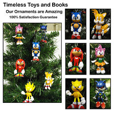 Sonic Christmas Ornaments 6 Piece Set Featuring Tails and Knuckles    BRAND NEW picture