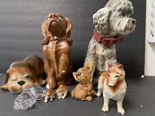 A lot of Vintage Porcelain Figure Dogs picture