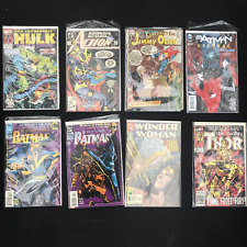 Vintage Comic Book 8 QTY Lot Hulk, Wonder Woman, Batman, Superman, Thor picture
