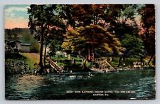 c1910s  Eddy Side Bathing House Along Delaware Easton Pennsylvania P806 picture