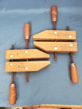VINTAGE JORGENSEN WOODWORKING CLAMPS, 8 INCH, SET OF 2 picture