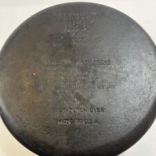 Wagner’s 1891 Original 5QT DUTCH OVEN Cast Iron With Glass Lid Made in USA picture