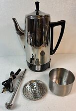 Vintage Presto 12 Cup Stainless Steel Electric Coffee Percolator Comp. Working picture