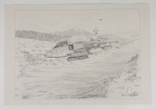 cp170 Jaguar GR1A Operation Deny Flight  Original Pencil Drawing by Philip West picture