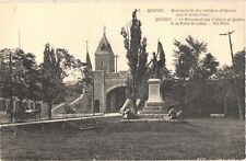 Monument to the Children of Quebec and St Louis Gate, Quebec, Canada Postcard picture