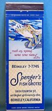 Matchbook Cover Spenger’s Fish Grotto Berkeley California picture