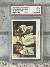 1959 Fleer The Three 3 Stooges #51 Be Careful This Is My Only Suit PSA 9 MINT picture