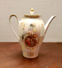 Vtg KAHLA Fine German Porcelain MADONNA Goddess Gold Gilt Luster Teapot With Lid picture