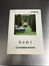 Land Rover Range Rover Classic 1990 Factory US Media Press Kit  picture