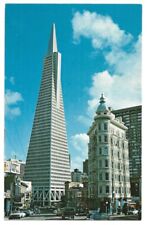 San Francisco California c1970's Transamerica Pyramid, Bank of Italy building picture