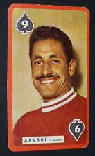 1959-1960 FOOTBALL PHOTO CARD HASSAN AKESBI NIMES OLYMPIC CROCOS picture