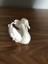 Lovely VTG Nymphenburg Porcelain Germany Figurine Small Elegant Swan Glossy  picture