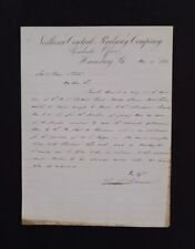 1869 JAMES DONALD CAMERON Handwritten/Signed Letter to HORACE PORTER~Sec. of War picture