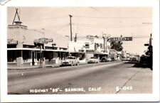 RPPC Banning CA Highway 99 Texaco Coffee Shop Fine Foods 1940s Auto postcard DQ5 picture