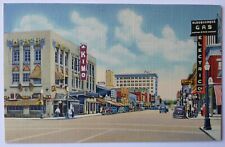 Central Ave. Looking East Kimo Gas & Electrics Albuquerque NM Linen Postcard  picture