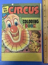 1955 EXTREMELY RARE The Big Circus Coloring Book Vital Pub. NY Good Cond. picture