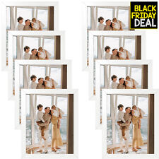 8 Pack 8x10 Picture Gallery Wall Frame Set Collage Wall or Tabletop, White picture