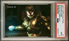 2007 TOPPS HALO FOIL MASTER CHIEF BLUE FIRST PORTRAIT #2 PSA 9 picture