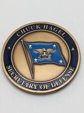 AUTHENTIC SecDef Secretary of Defense Chuck Hagel Obama Admin US Challenge Coin picture