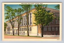 Bangor ME-Maine, John Bapst High School, Antique, Vintage Souvenir Postcard picture