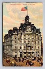 New York City NY, General Post Office, Antique Vintage Souvenir Postcard picture