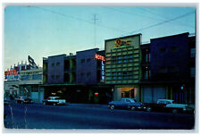 Tijuana BC Mexico Postcard Motel Leon with Best Service Room c1960's picture