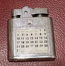Vintage Continental Lighter With Calendar - Tested & Working picture